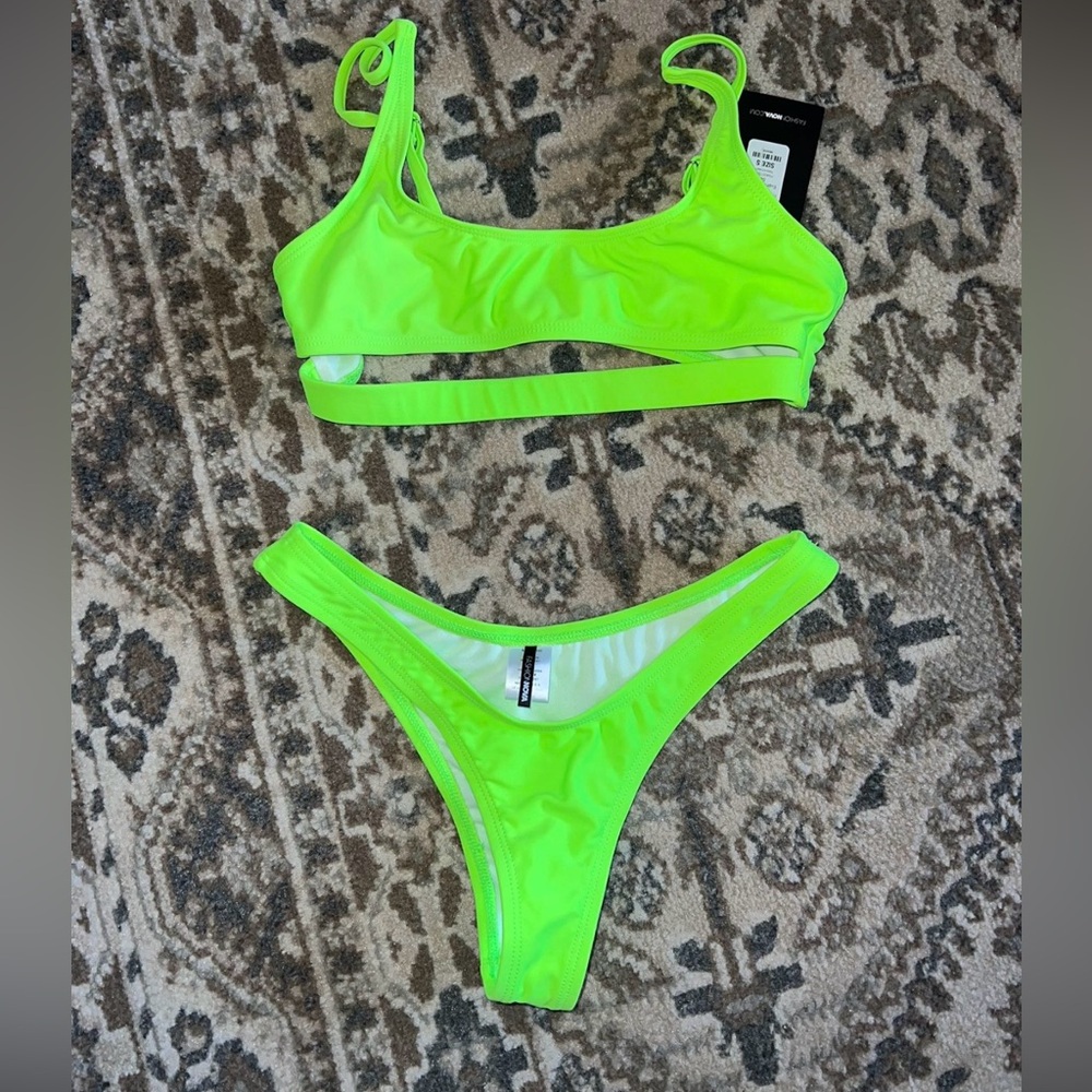 Neon green bikini